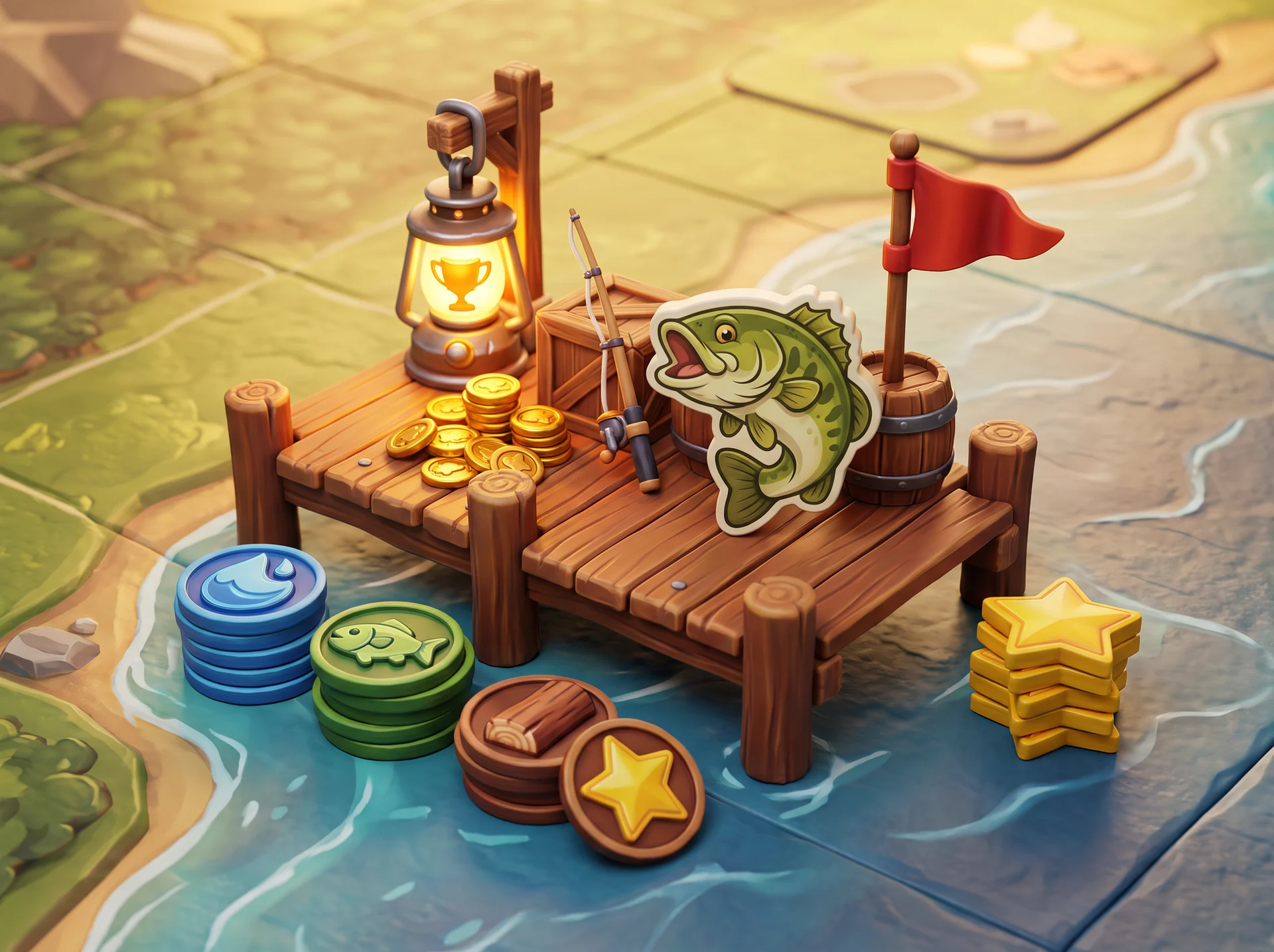 Fictional boardgame bonus dock