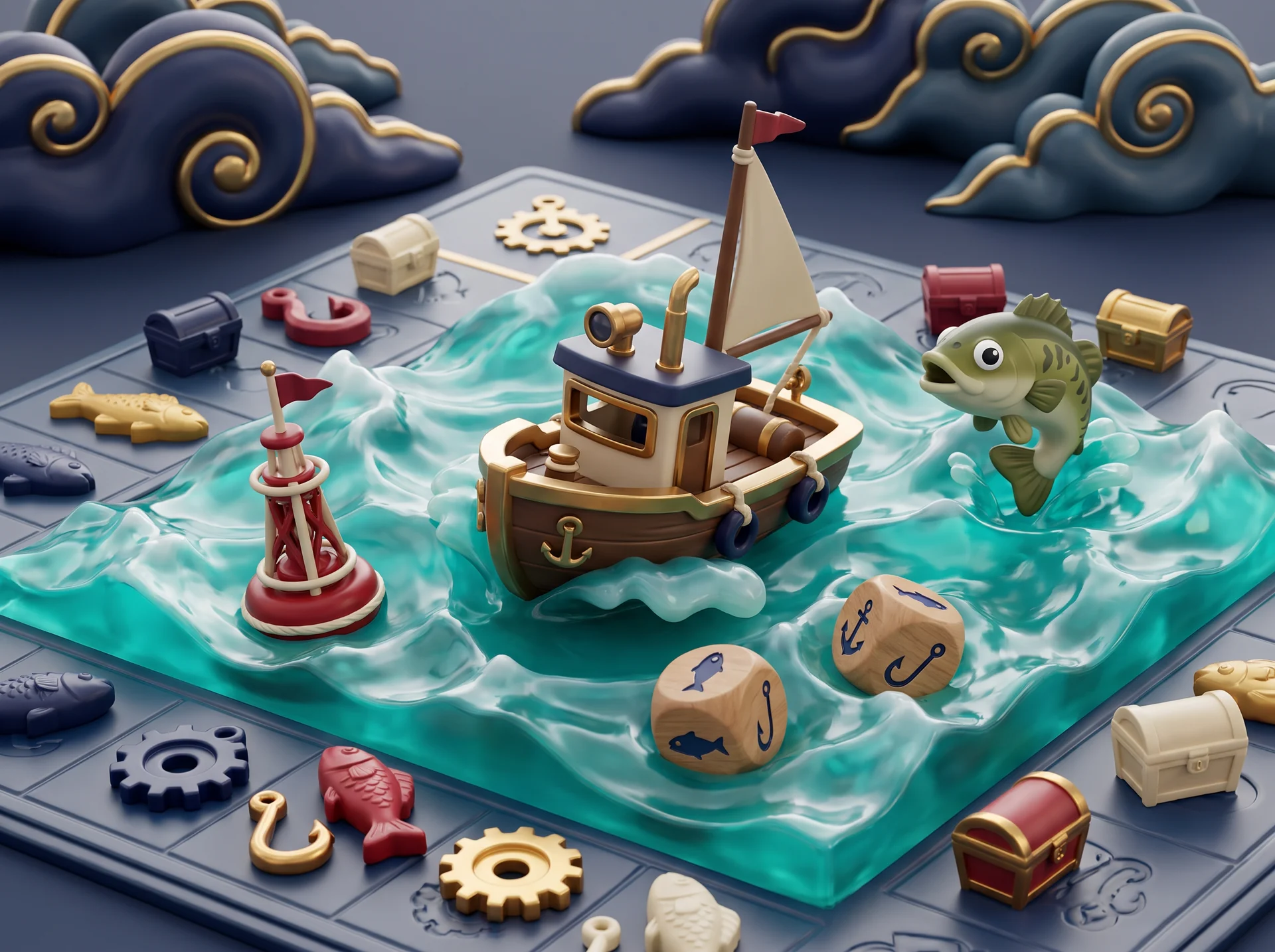 Fictional board game scatter storm event